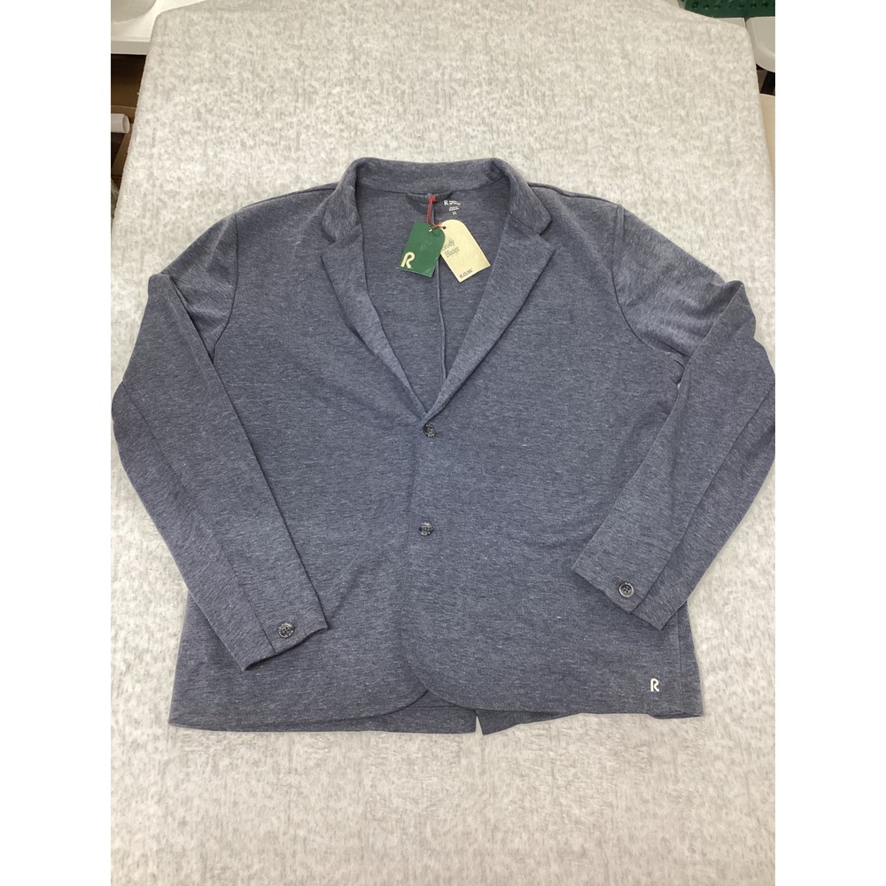Right of Way ROWM Brody Blazer Mens XL Blue Nights Recycled Knit Sport Coat NEW